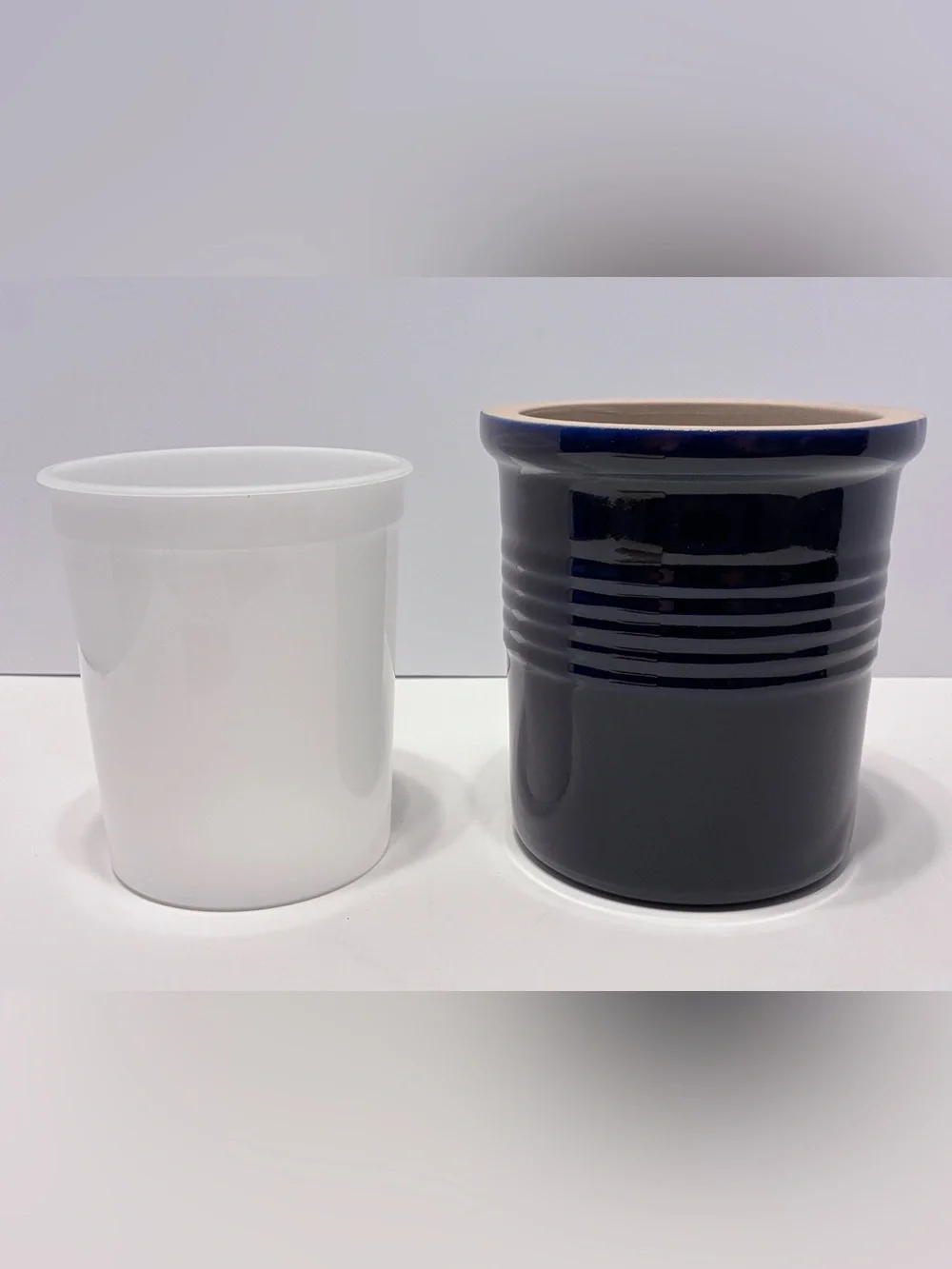 Pampered Chef New Traditions Collection Stoneware Crock Blue NEW